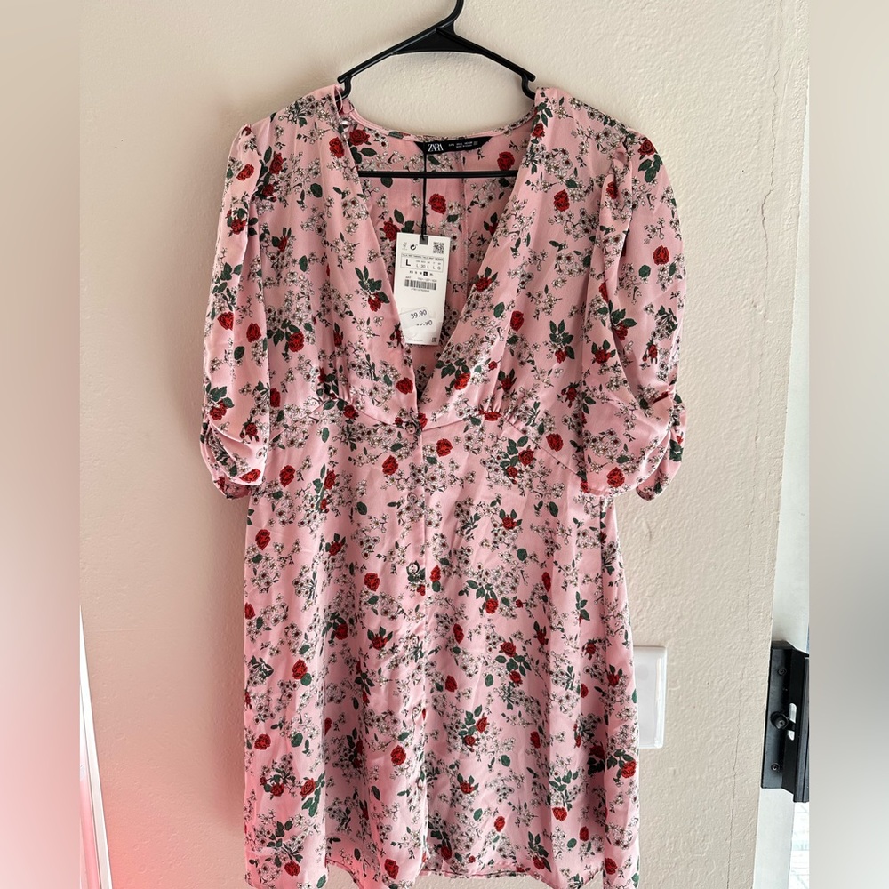 Floral satin from ZARA- NEW WITH TAGS !!